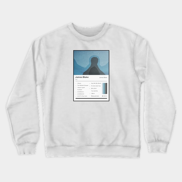 James Blake Tracklist Crewneck Sweatshirt by fantanamobay@gmail.com